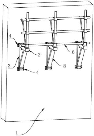 一种L型底板悬挑架的制作方法