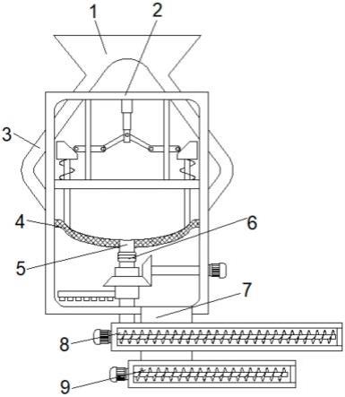 分层输送高效集屑螺旋式排屑机的制作方法