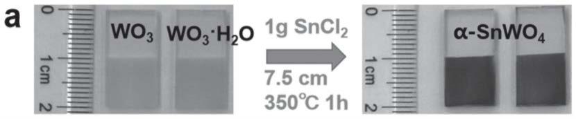 一种α-钨酸亚锡薄膜及其制备方法与应用