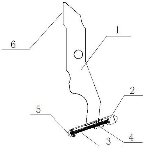 一种可调节应用坡度的钩轴式捞车器触发板的制作方法
