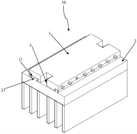 IPM模块与散热器的连接结构及IPM模块、散热器的制作方法