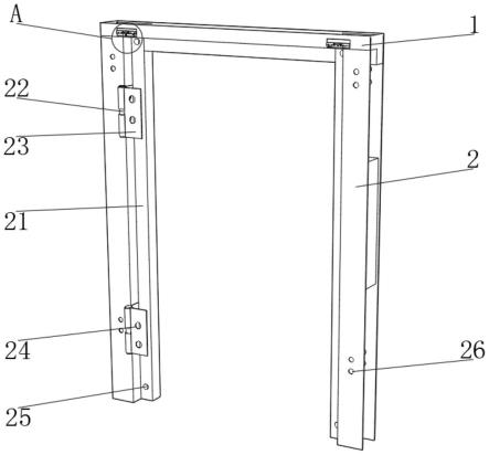 一种医用门新型门框插接结构的制作方法