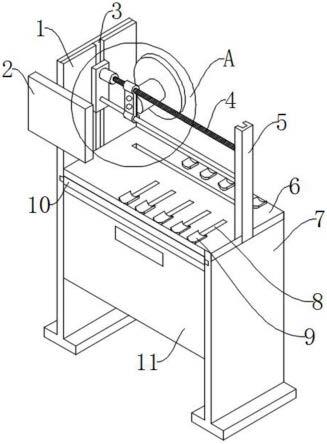 一种上引法无氧铜管连铸在线切割机的制作方法