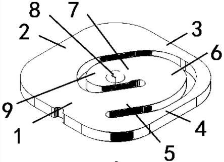 一种平面全包围斜梁式称重传感器的制作方法