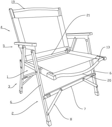 一种便于拆装的椅架的制作方法