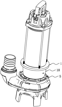 一种潜污泵及其多重密封防水泵油缸结构的制作方法