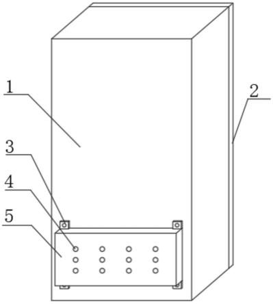 一种带有走线孔防水结构的配电柜的制作方法