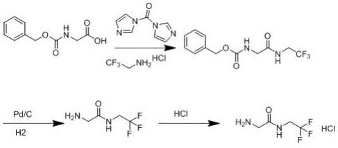 一种2-氨基-N-(2,2,2-三氟乙基)乙酰胺的合成方法与流程