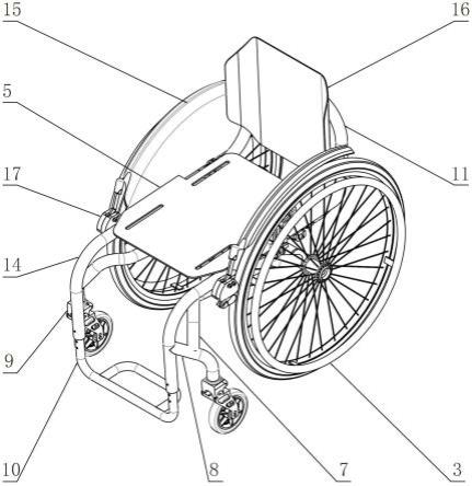一种便于组装运输的可调节式轻便轮椅的制作方法