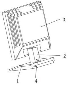 一种显示器立柱与底座的连接结构的制作方法