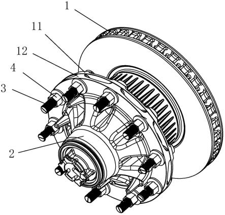 一种带有识别功能的轮胎螺栓结构及螺栓的制作方法