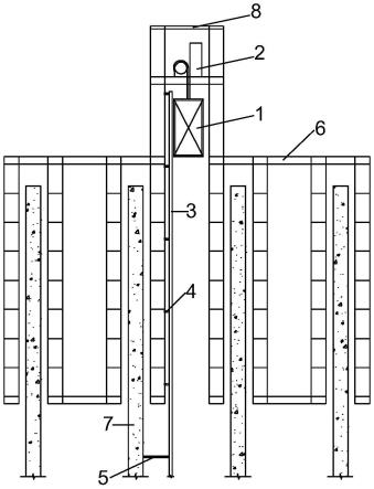 一种钢平台上集成跃层电梯的制作方法