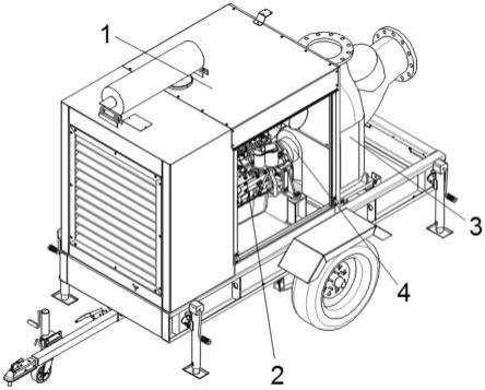 一种应急排涝车的水泵连接结构的制作方法
