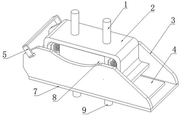 发动机前悬挂限位变形弹性垫块结构的制作方法