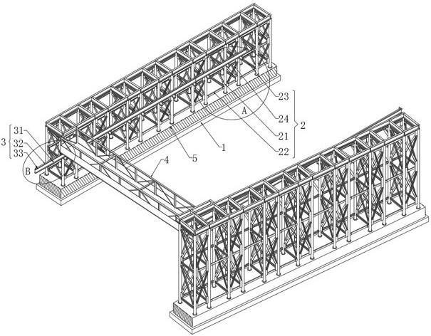 一种用于高速公路桥梁施工的可滑动桁架接火平台的制作方法