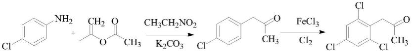 一种微通道连续合成1-(2,4,6-三氯-苯基)-丙-2-酮的方法与流程