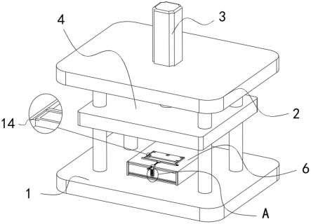 一种贴片电子元件方形孔的冲压刀具的制作方法