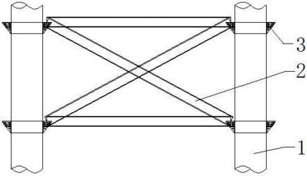 一种用于桥梁施工的梁柱式支架剪刀撑结构的制作方法