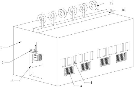 一种具有循环降温功能的喷粉线悬挂输送系统的制作方法