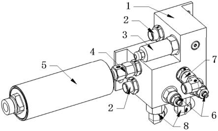 一种液压系统用阀块总成机构及液压悬架系统的制作方法