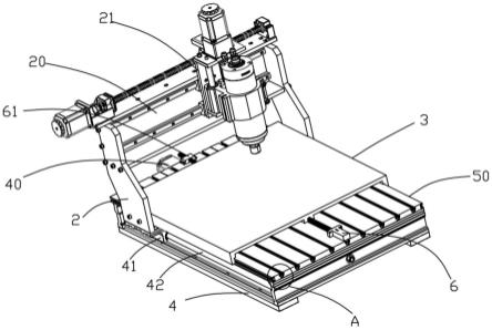 一种移动式龙门数控钻床的工作台结构的制作方法