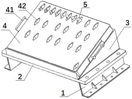 斜置异形大范围外径通用孔位矩阵料盘的制作方法