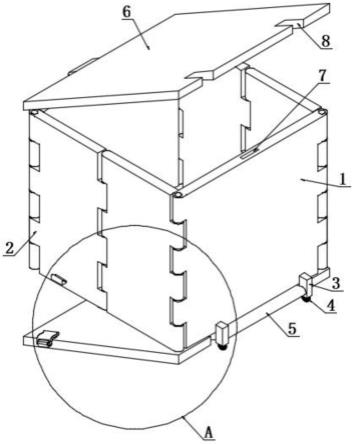 一种物流用可折叠循环包装箱的制作方法
