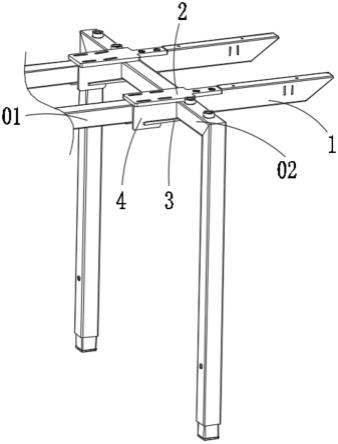 一种桌子侧挂件支撑结构及桌子的制作方法
