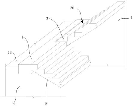 预制与现浇混建楼梯构造的制作方法