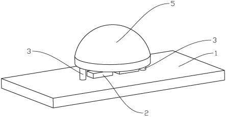 一种带光学透镜的CSP灯珠结构的制作方法