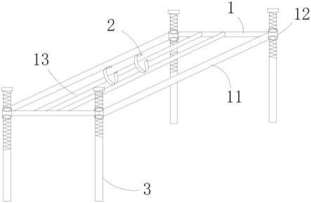 移动式可周转的泵管支架的制作方法