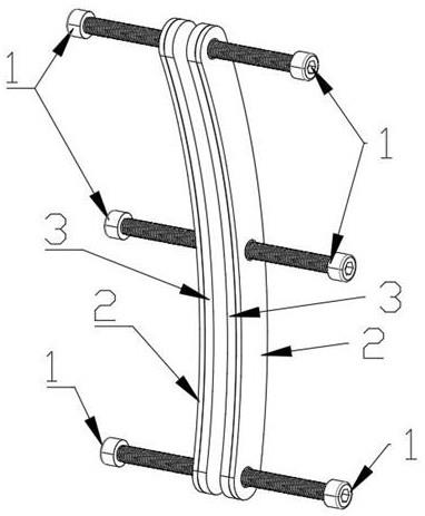 一种针对电梯扶手带的固定夹持结构的制作方法