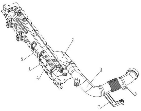 一种汽车空滤器引气管及其安装结构的制作方法