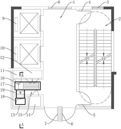 一种剪刀楼梯间自然通风高层建筑核心筒的制作方法