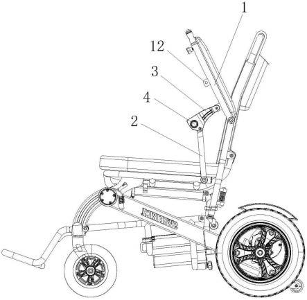 一种扶手可折叠的轮椅车的制作方法