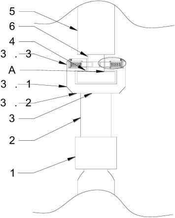 一种RTO阀轴与行程气缸连接结构的制作方法