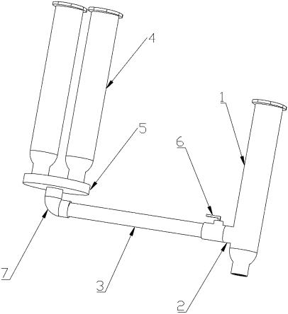 一种双组分胶筒与单组分胶筒转换结构的制作方法