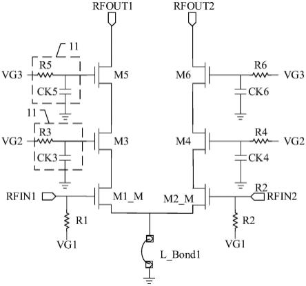 差分堆叠功率放大器及射频发射电路的制作方法