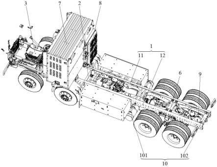 一种氢燃料电池车底盘及氢燃料电池车的制作方法