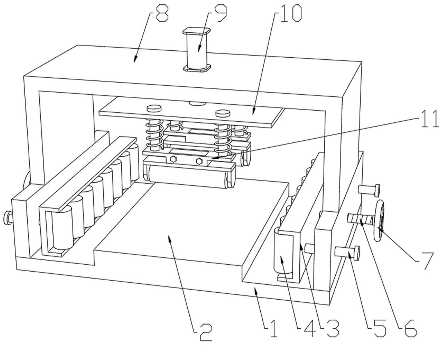 一种纸箱加工用模切机纸板定位机构的制作方法
