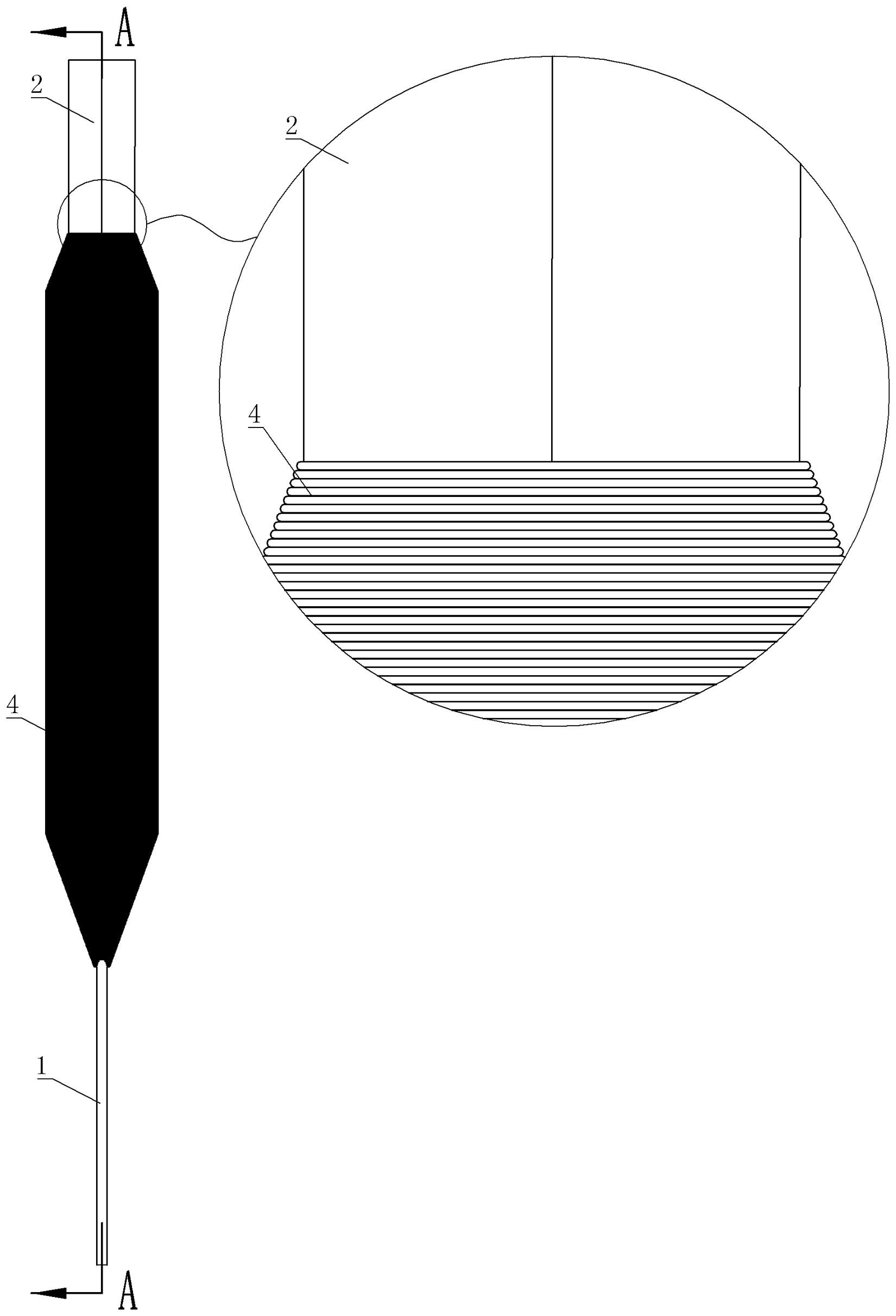 主线上端与竿稍结连接结构和主线下端与转环连接结构的制作方法