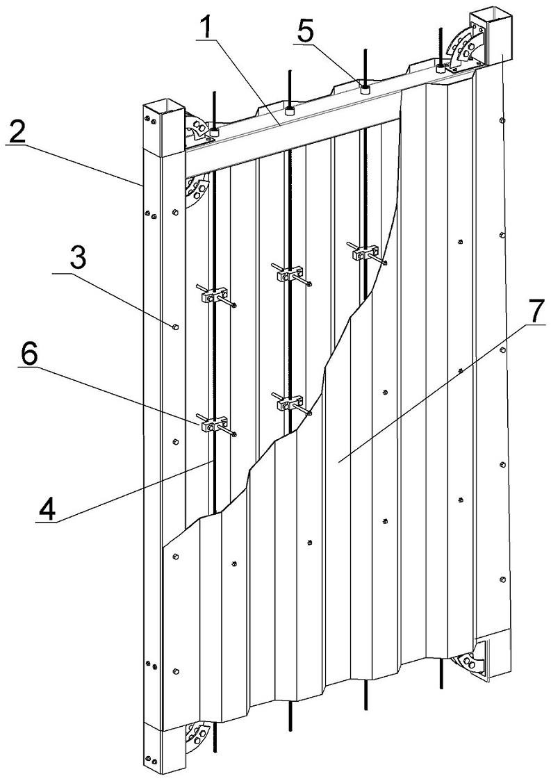 一种装配式加劲张拉波纹板剪力墙结构的制作方法