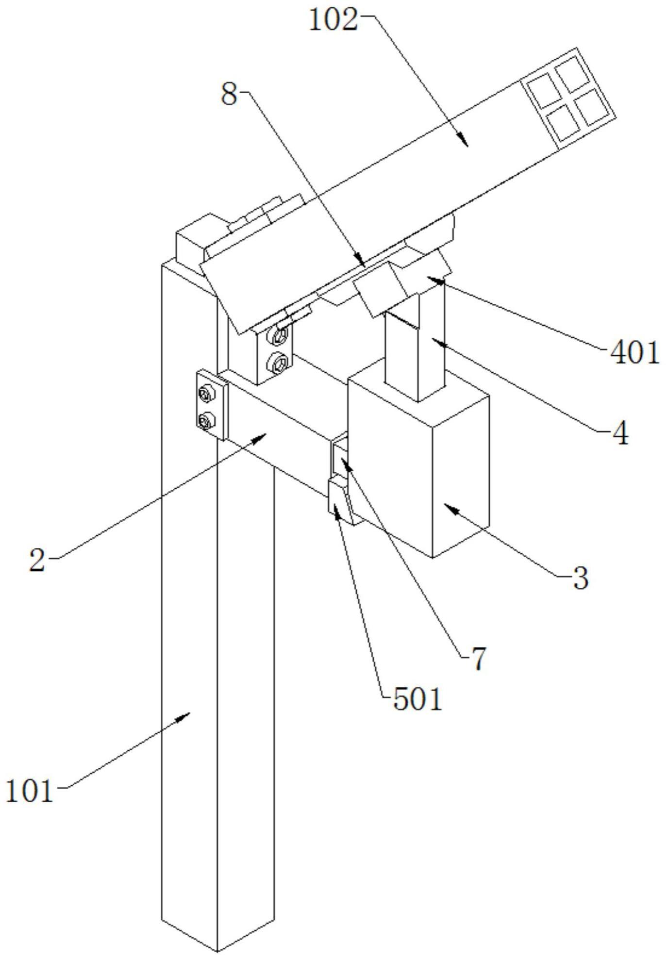 一种倾斜钢骨柱的支撑装置的制作方法