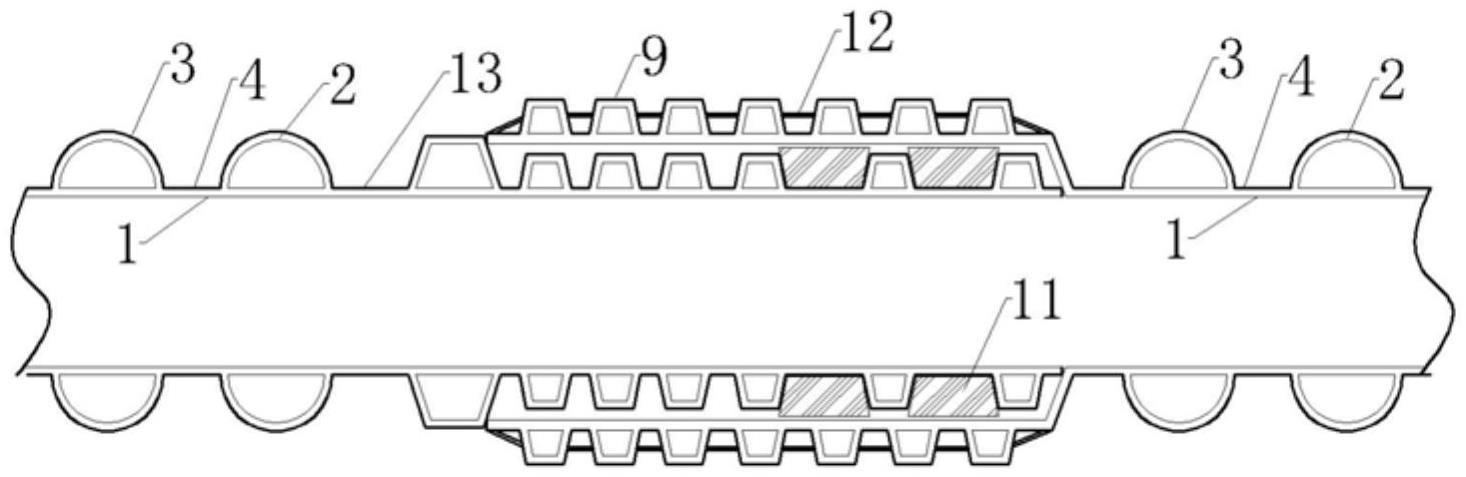 HDPE承插式双波钢带增强复合管的制作方法