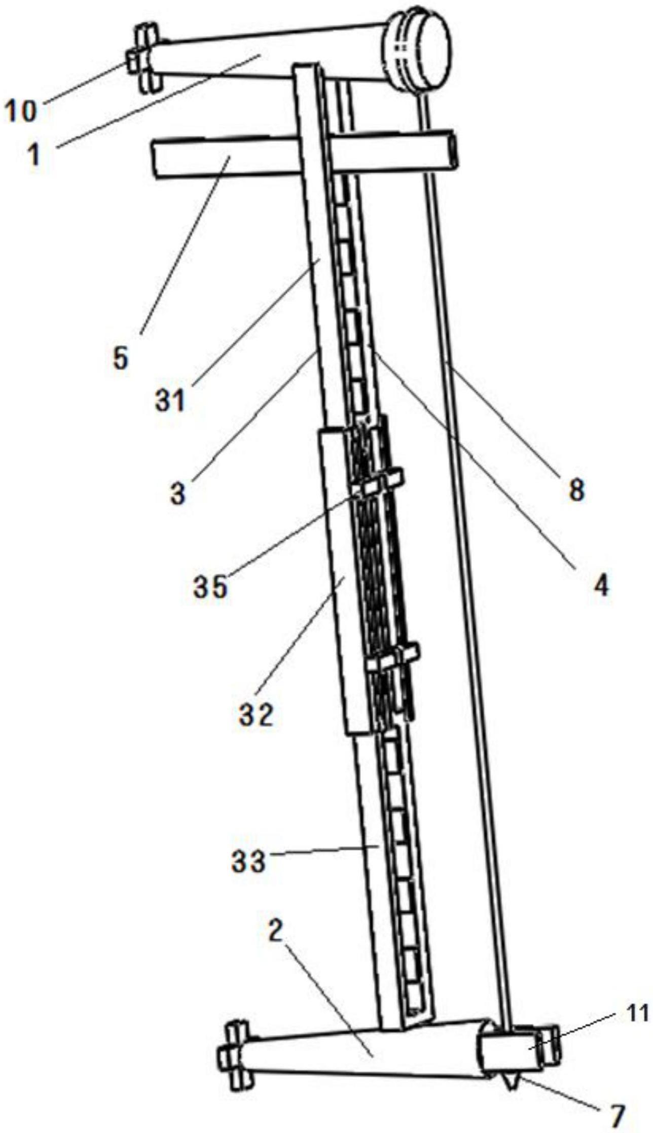 一种检测混凝土墙柱模板垂直度的装置的制作方法