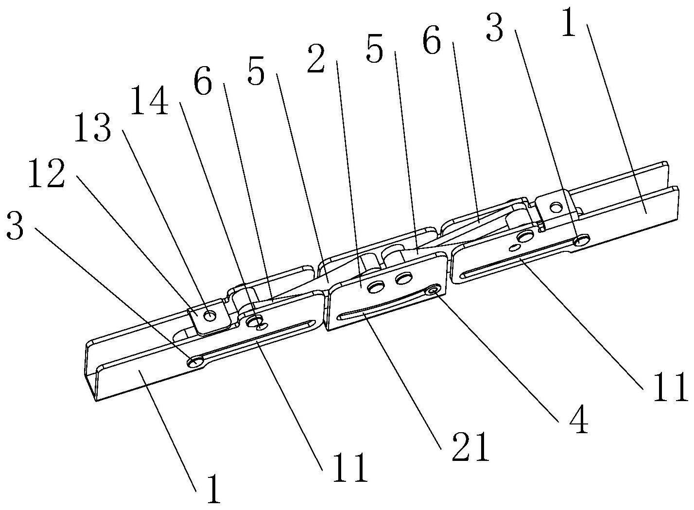 一种折叠琴铰接组件及可折叠电子琴的制作方法