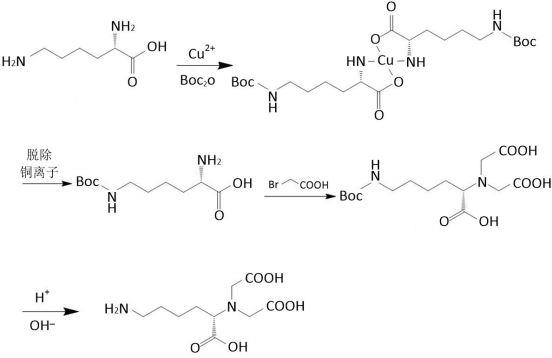 一种N，N-双(羧甲基)-L-赖氨酸合成方法与流程