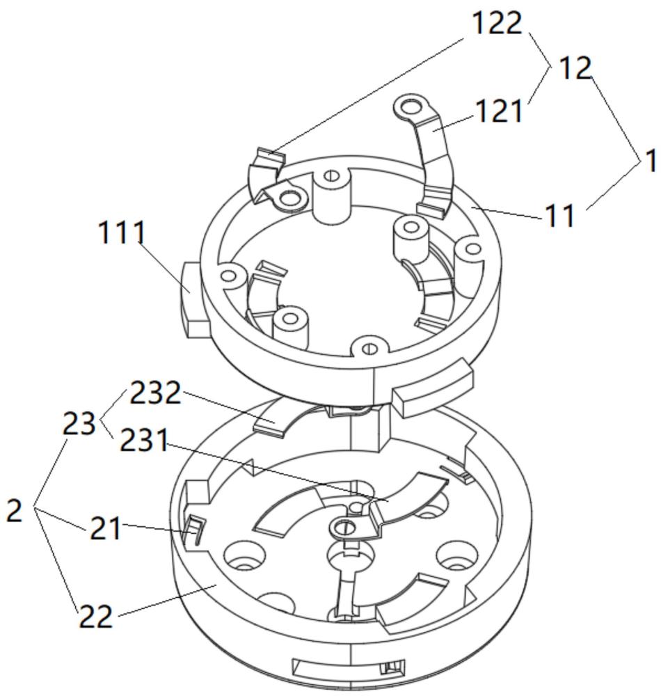 一种灯具旋转固定结构及灯具的制作方法