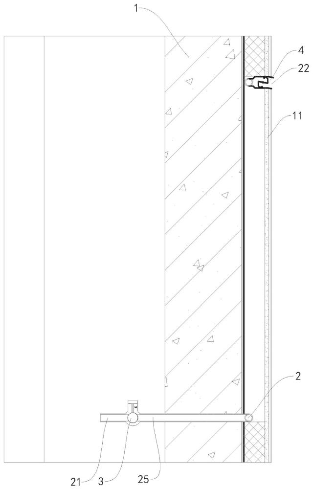 一种保温外墙主动换气排湿结构的制作方法