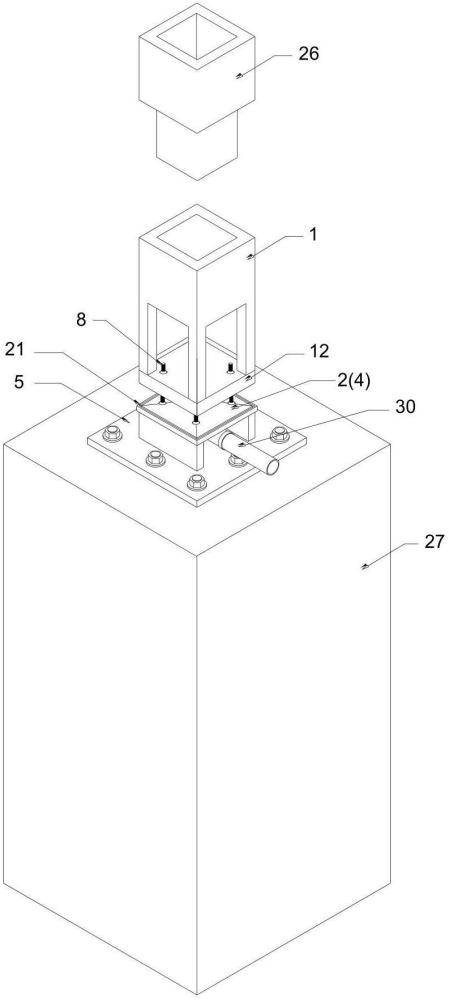 一种装配式钢结构混合体系节点结构及施工方法与流程